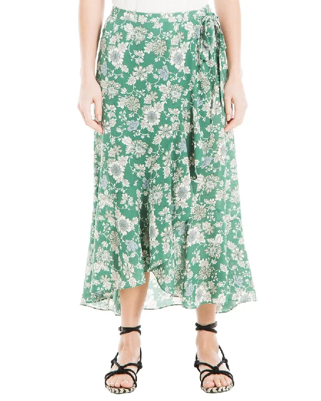 Comfortable Mind Max Studio Crepe Maxi Ruffle Skirt