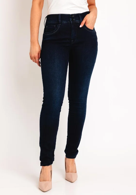 Simple Matching Salsa Secret Push in Skinny Leg Jeans, Dark Denim