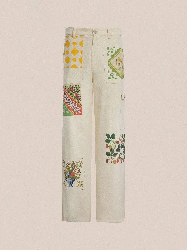 Luxury And Elegant Mosaic Pants