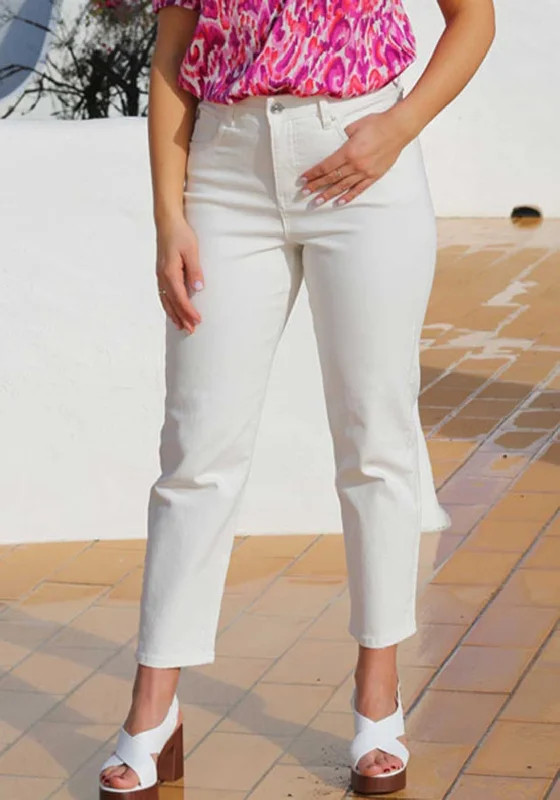 Urban Style Rant & Rave Siobhan Mom Jeans, Soft White