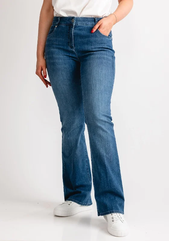 High-quality Styles Robell Joella Flared Leg Jeans, Light Blue Denim