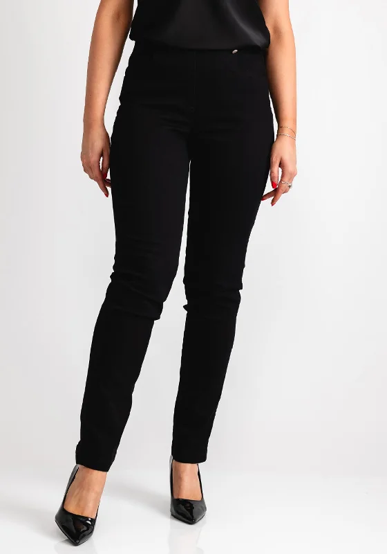 Stretch Design Robell Bella Slim Stretch Denim Jeggings, Black