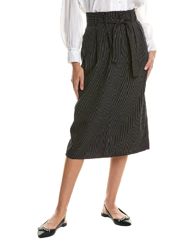 Lively And Youthful THE GREAT The Trouser Wool-Blend Pencil Skirt