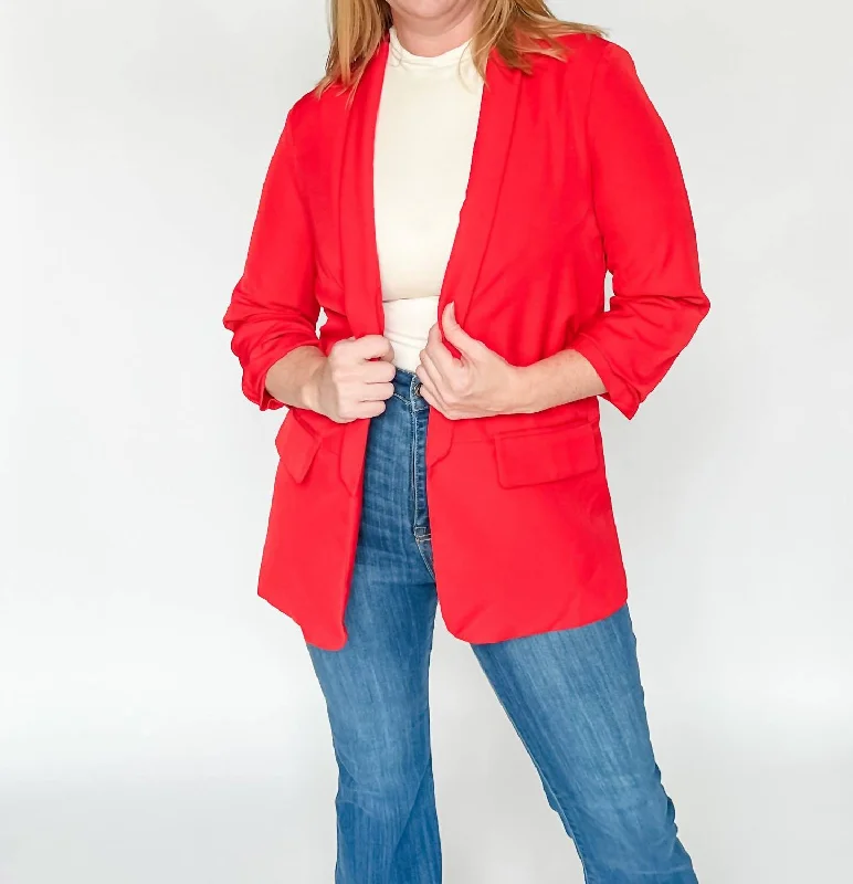 Age-reducing Style The Penthouse Blazer In Red