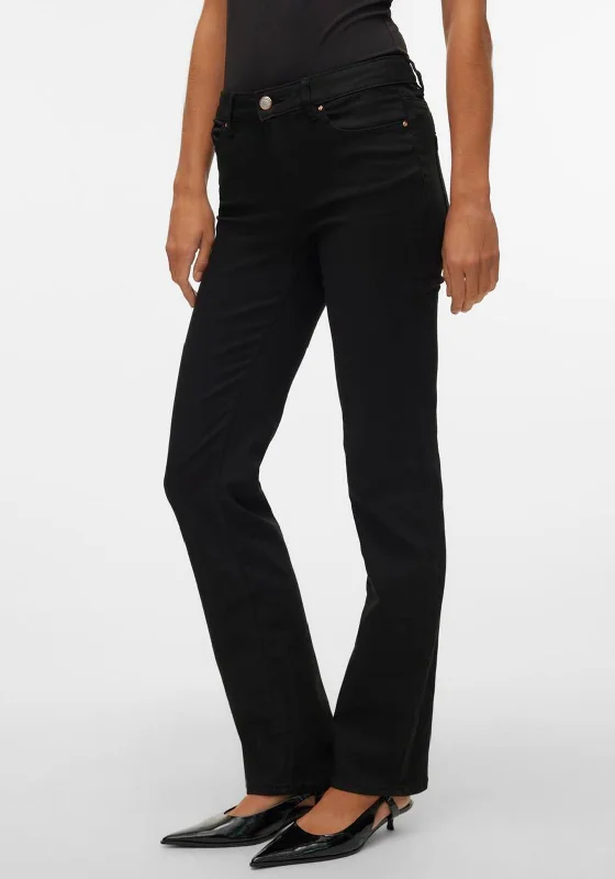 Advanced Customization Vero Moda Flash Straight Leg Jeans, Black