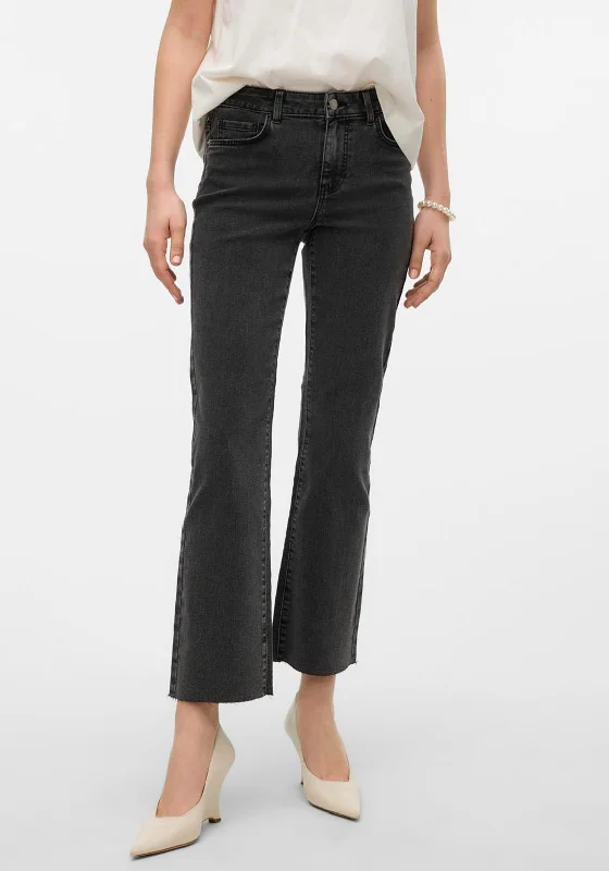 Refreshing Design Vero Moda Shelia Flared Jeans, Dark Grey