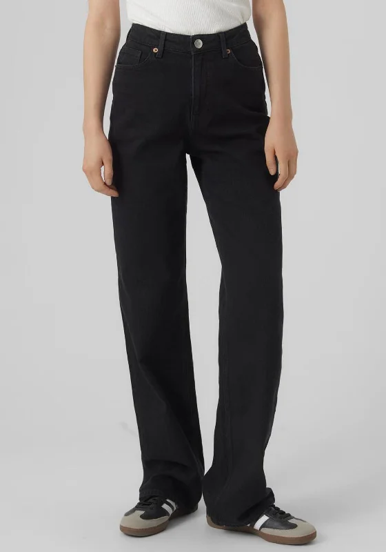 Autumn Selection Vero Moda Tessa Wide Leg Jeans, Black