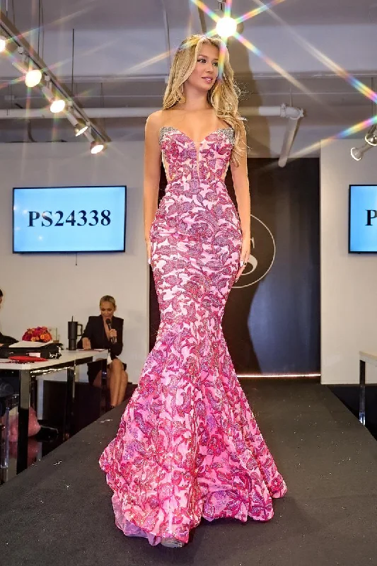 Classic Style Portia and Scarlett Pattern Sequin Prom Dress PS24338