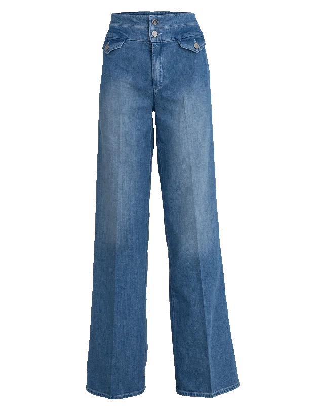 Celebrity Style 70'S Wide Leg Jean