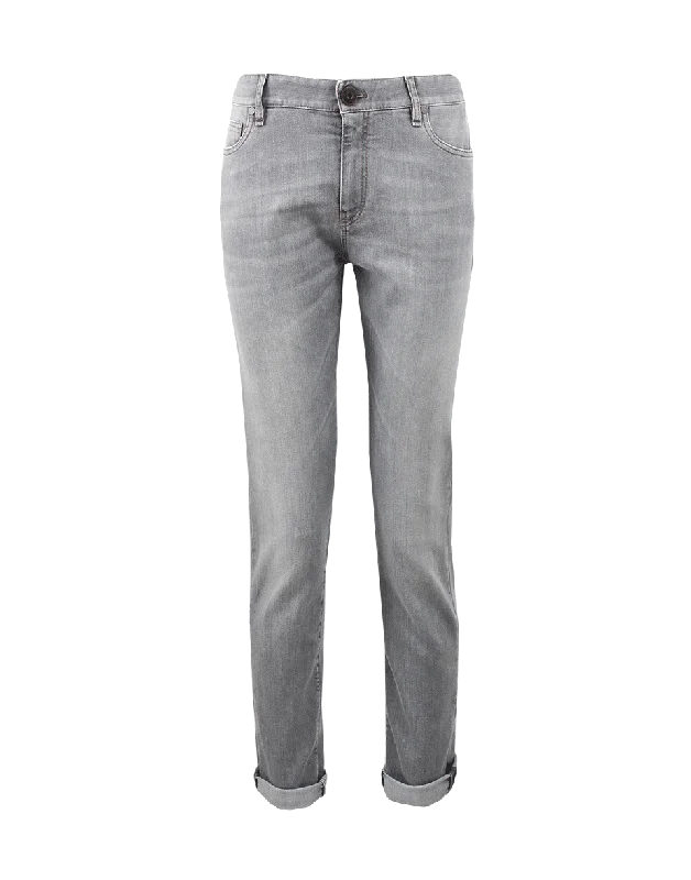 Sports And Leisure Washed Five Pocket Jean